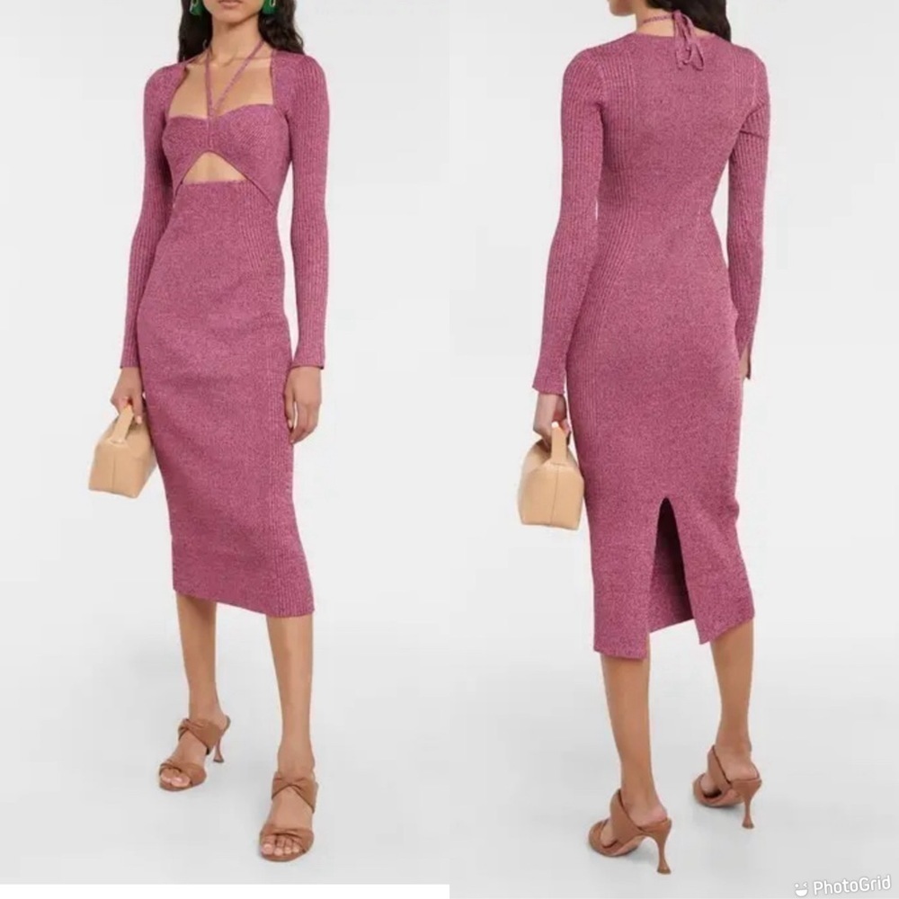 Jonathan Simkhai Danika Ribbed-Knit Midi Dress
